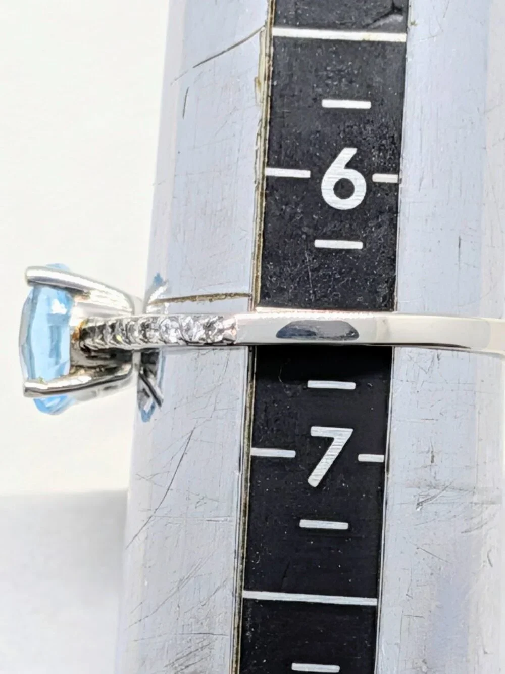 NEW Genuine Diamond and Blue Topaz Ring